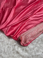 Baby Pink Meenakri Mashru Katan Silk Banarasi Saree