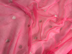 Pink 3d Shades Pure Khaddi Chiffon Silk Banarasi Saree