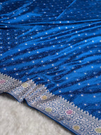 Peacock Tanchui Meenakri Mashru Katan Silk Banarasi Saree
