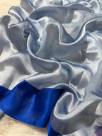 Royal Blue Pure Glass Tissue Silk Banarasi Saree