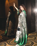 Green Pure Glass Tissue Silk Banarasi Saree