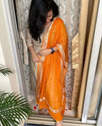Pastels Pure Khaddi Chiffon Banarasi Dupatta