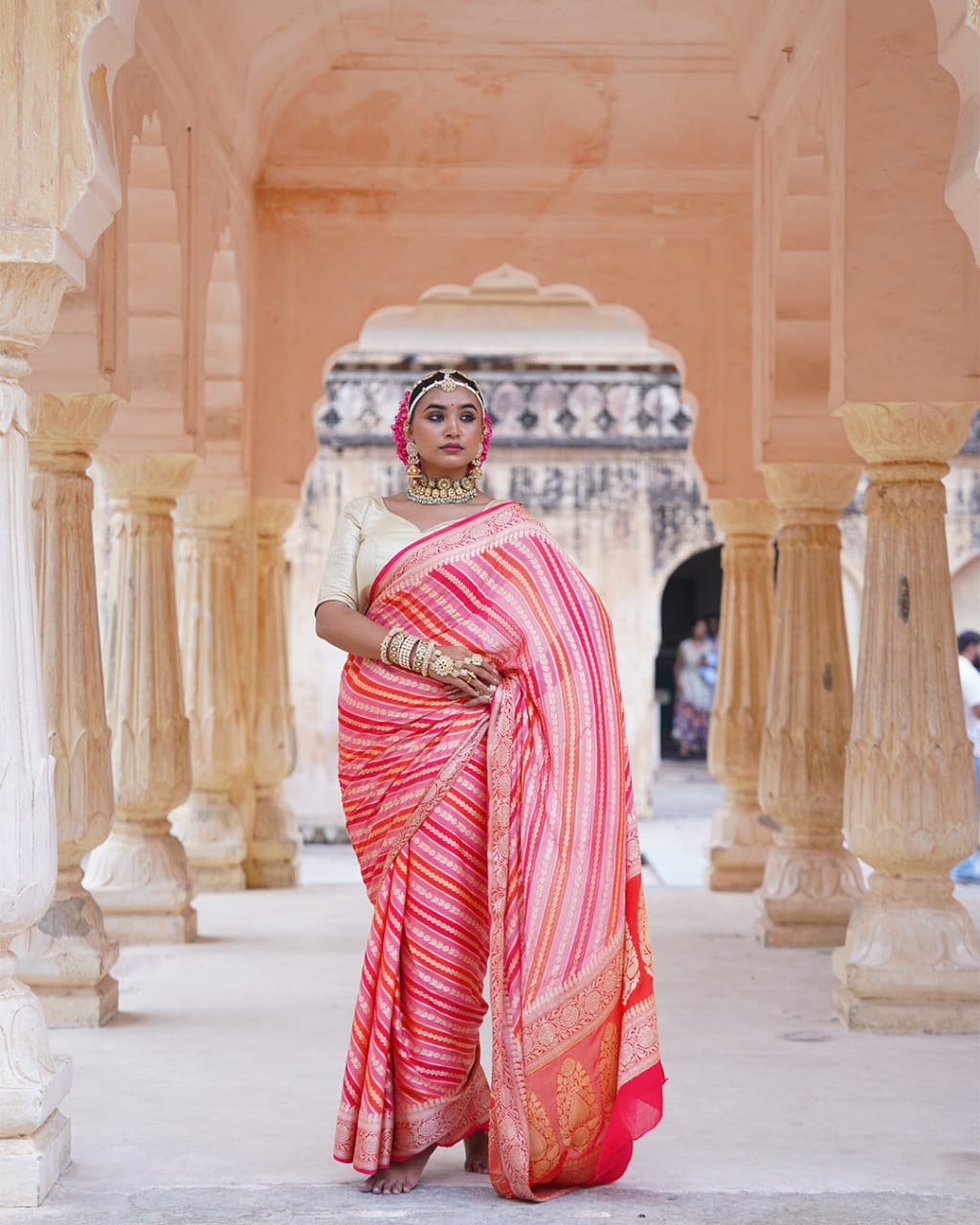 Rangkat Pure Chiffon Silk Banarasi Saree