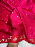 Rani Pink Sona Roopa Mashru Katan Silk Banarasi Saree