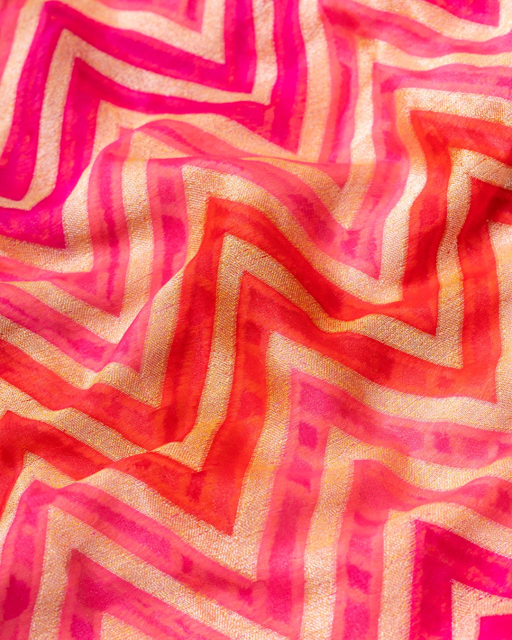 Rangkat Pure Chiffon Silk Banarasi Saree