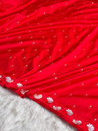 Red Sona Roopa Mashru Katan Silk Banarasi Saree