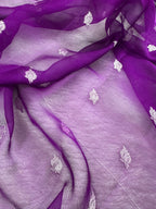 Jamuni Pure Khaddi Chiffon Silk Banarasi Saree