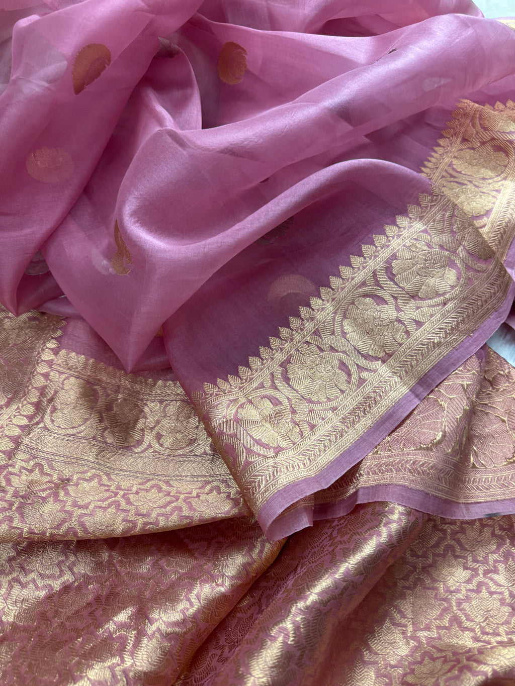Chand Tara Sona & Roopa Pure Kora Organza Silk Banarasi Saree
