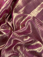 Rani Pink Pure Brocade Tissue Silk Banarasi Saree