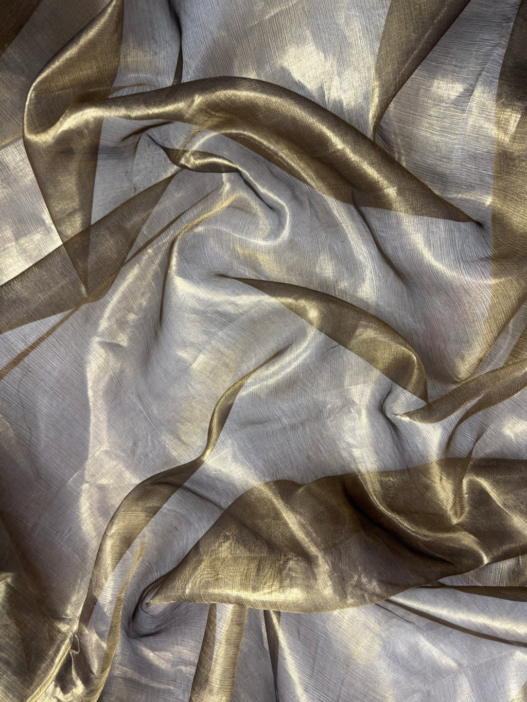 Black Pure Glass Tissue Silk Banarasi Saree