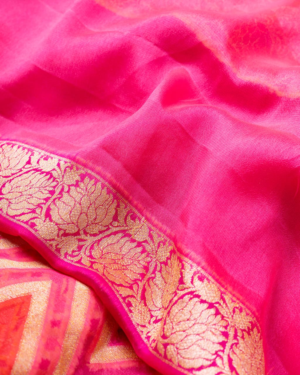 Rangkat Pure Chiffon Silk Banarasi Saree