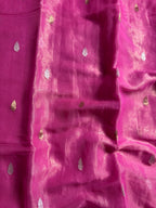 Pink Pure Khaddi Tissue Sona & Roopa Banarasi Saree