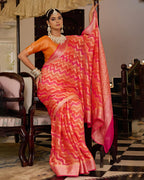 Rangkat Pure Chiffon Silk Banarasi Saree