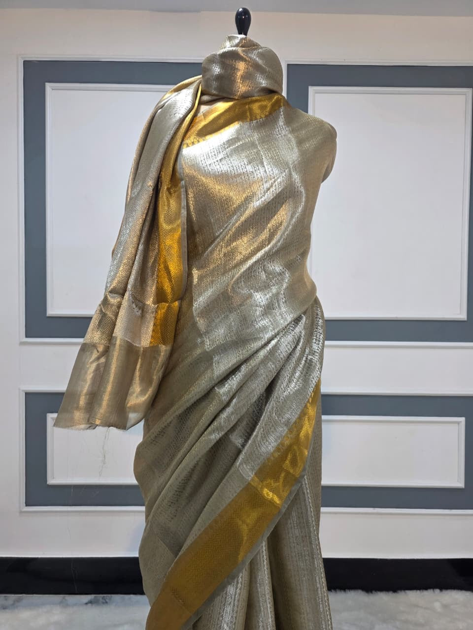 Pure Tissue Kanjivaram Silk Banarasi Saree