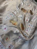 Natural Pure Khaddi Tissue Chiffon Sona & Roopa Meenakari Banarasi Saree
