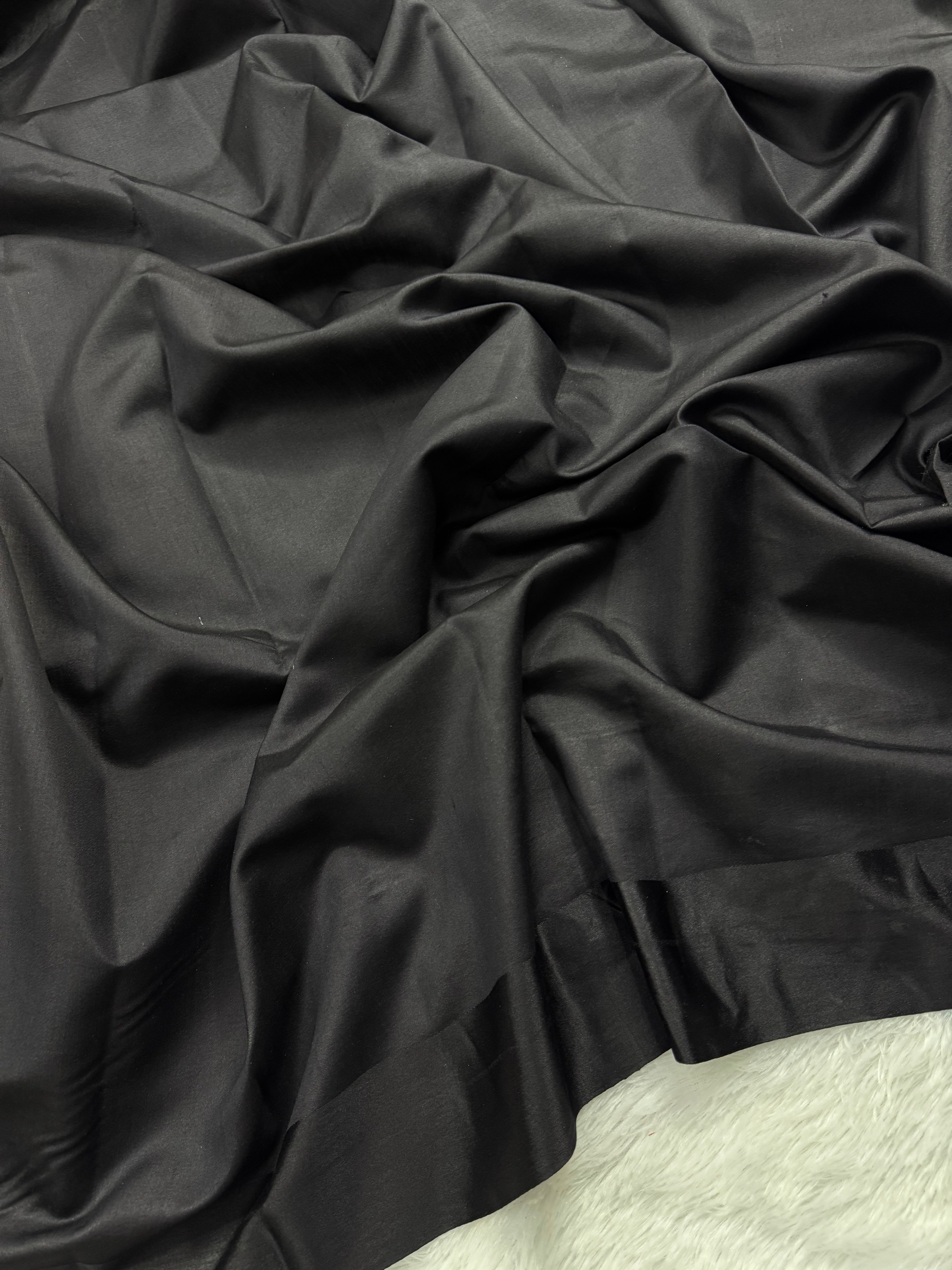 Black Pure Glass Tissue Silk Banarasi Saree