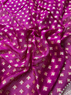 Rani Pure Chiffon Silk Banarasi Saree