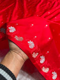 Red Sona Roopa Mashru Katan Silk Banarasi Saree