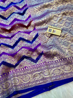Rangkat Pure Khaddi Georgette Silk Banarasi Saree