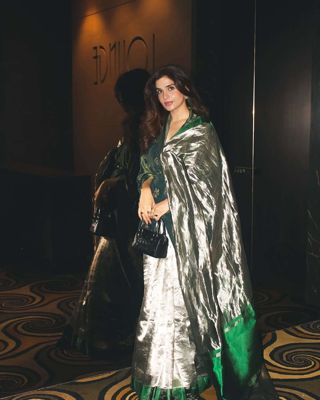 Green Pure Glass Tissue Silk Banarasi Saree