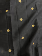 Black Pure khaddi Chiffon Silk Banarasi Saree
