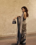 Black Pure Glass Tissue Silk Banarasi Saree