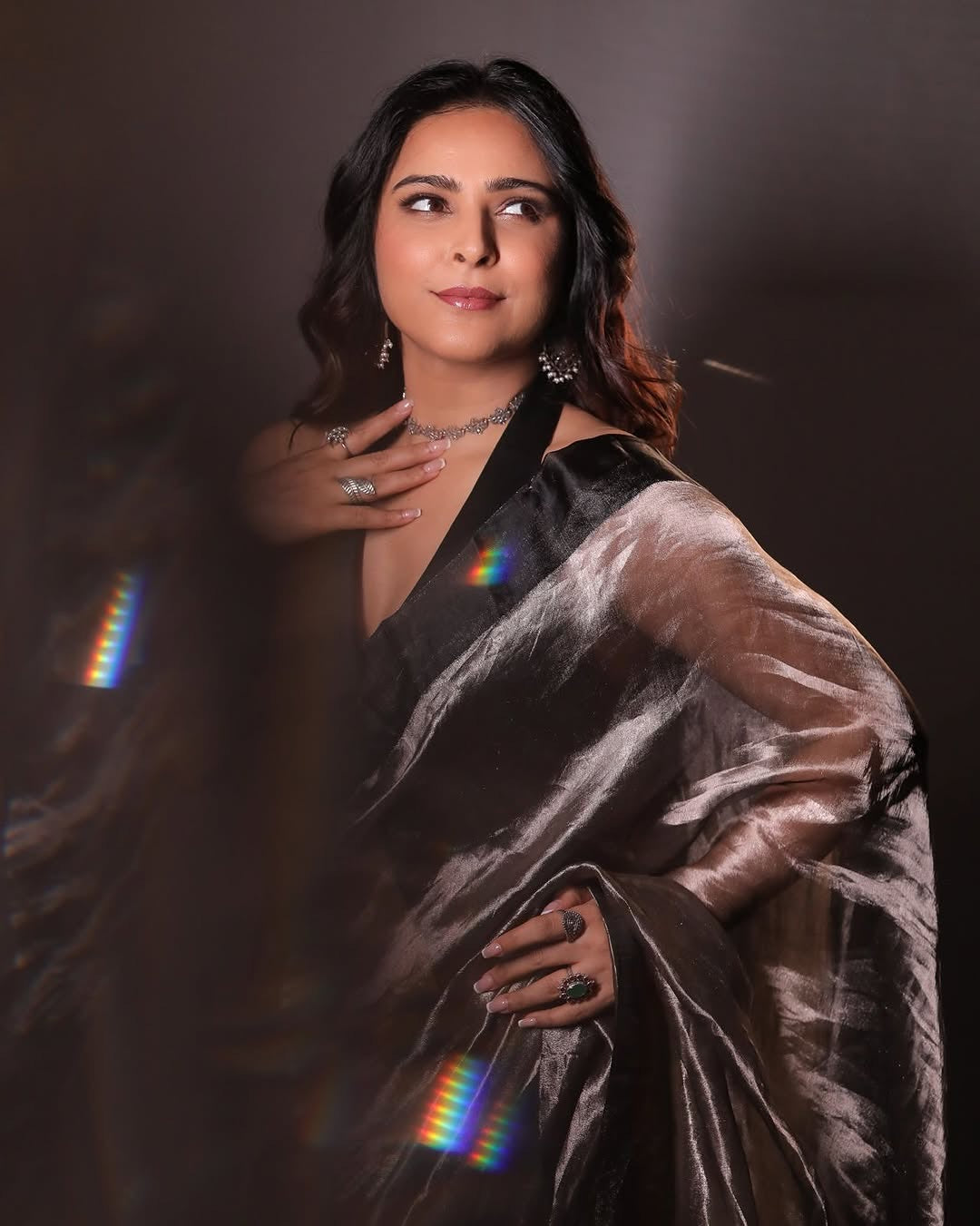 Black Pure Glass Tissue Silk Banarasi Saree