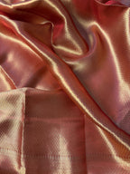 Carmine Red Pure Tissue Silk Banarasi Saree