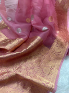 Chand Tara Sona & Roopa Pure Kora Organza Silk Banarasi Saree