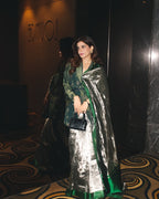 Green Pure Glass Tissue Silk Banarasi Saree