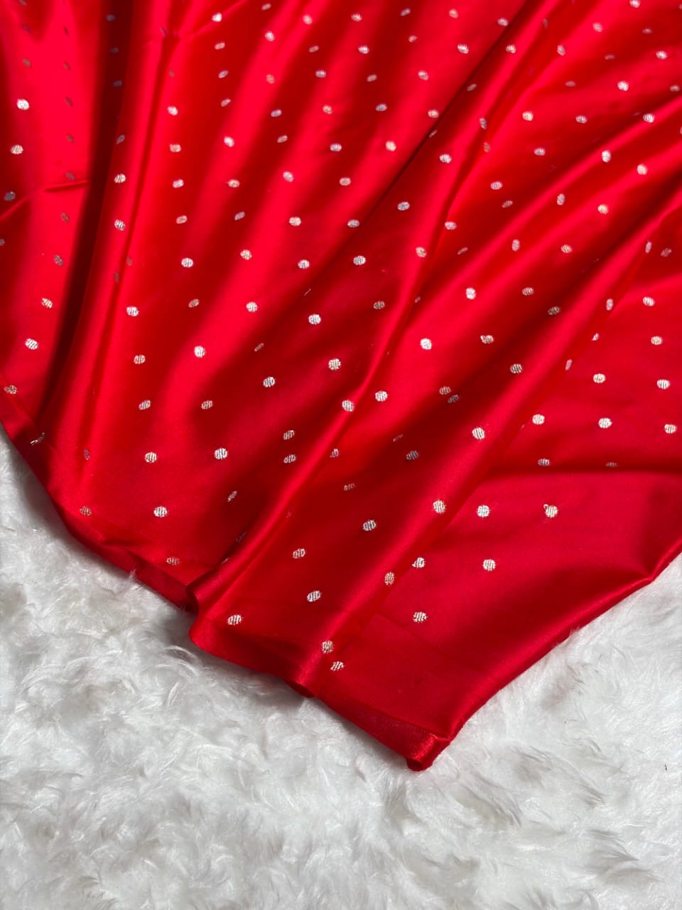 Red Sona Roopa Mashru Katan Silk Banarasi Saree