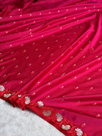 Rani Pink Sona Roopa Mashru Katan Silk Banarasi Saree