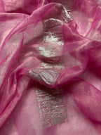 Pink Pure Khaddi Tissue Sona & Roopa Banarasi Saree