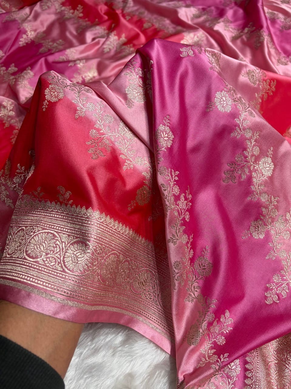 Rangkat Mashru Katan Silk Banarasi Saree