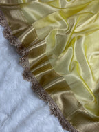 Lemon Beautiful Lace Border Tissue Silk Banarasi Saree