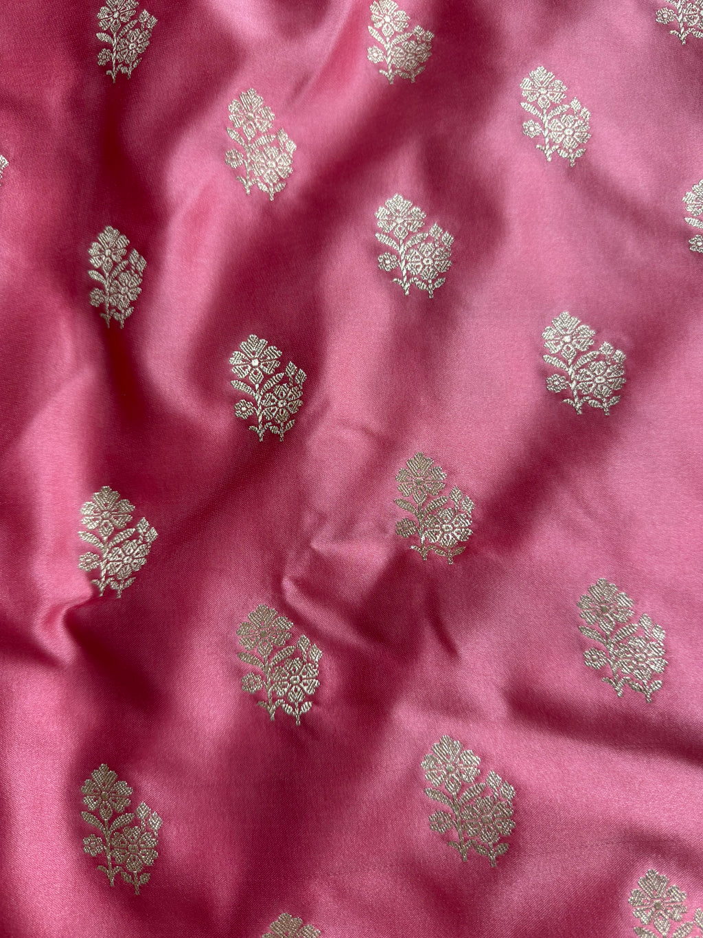 Pink Mashru Katan Silk Banarasi Saree