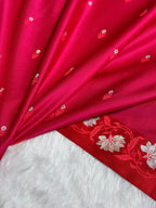 Rani Pink Sona Roopa Mashru Katan Silk Banarasi Saree