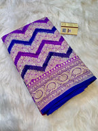 Rangkat Pure Khaddi Georgette Silk Banarasi Saree