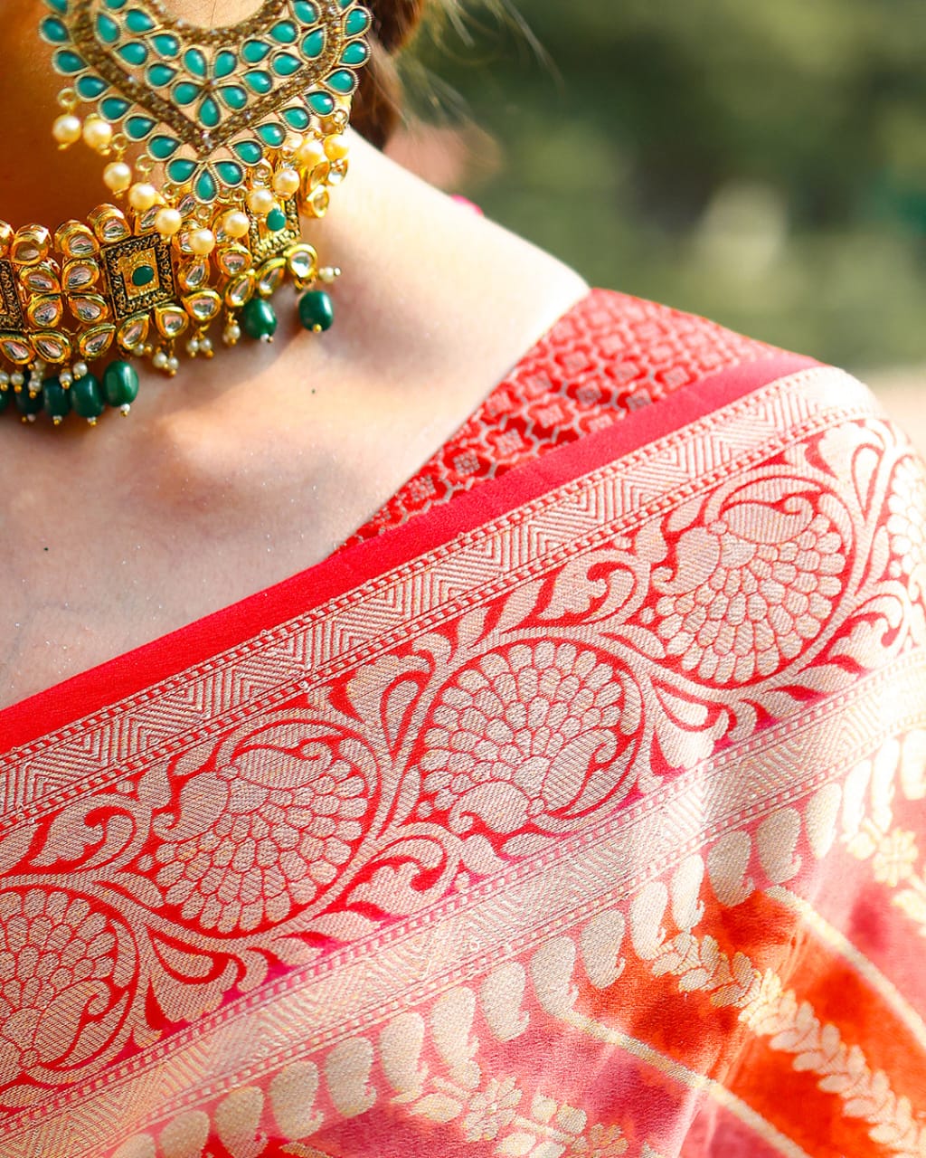 Rangkat Pure Chiffon Silk Banarasi Saree