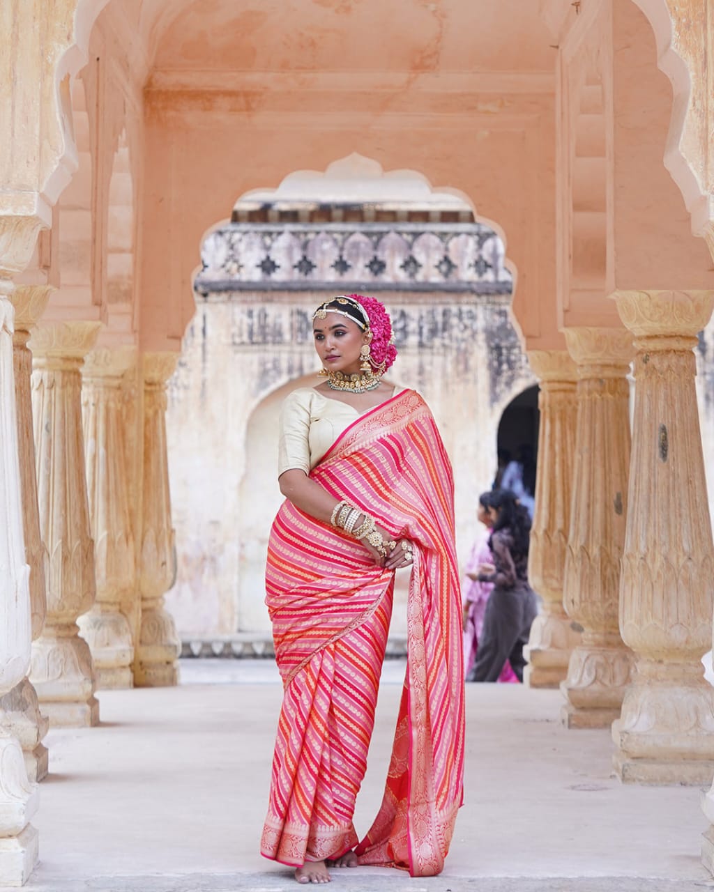 Rangkat Pure Chiffon Silk Banarasi Saree